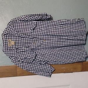 Men's plaid button down shirt